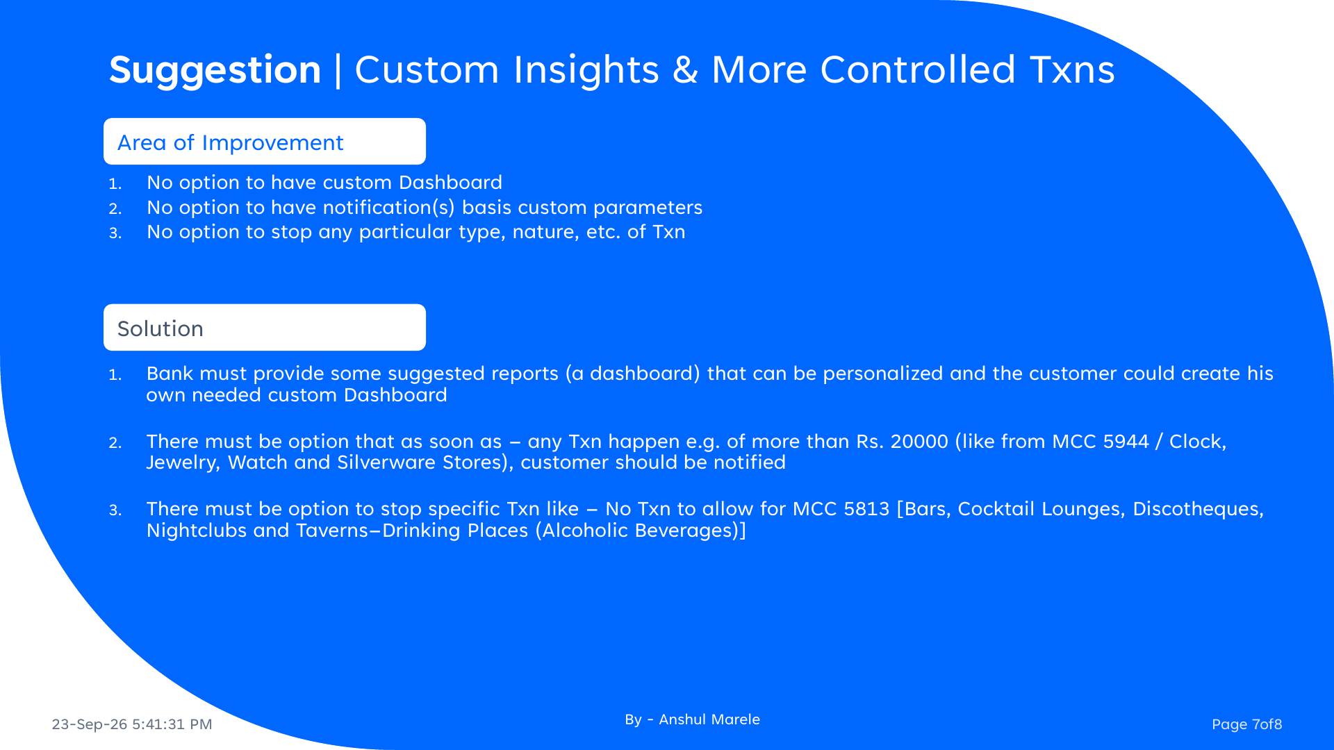 Next-generation credit card security and intelligence case study, page 6 of 8