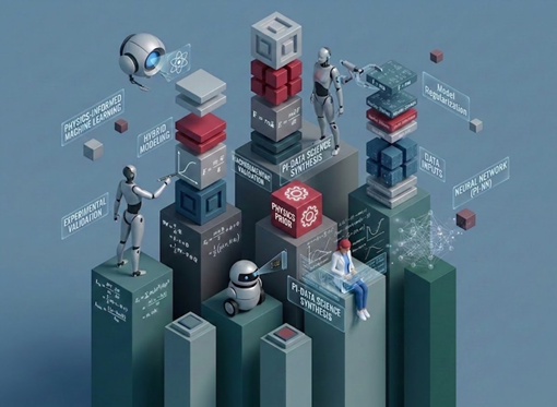 Structured visual showing the reduction of data complexity